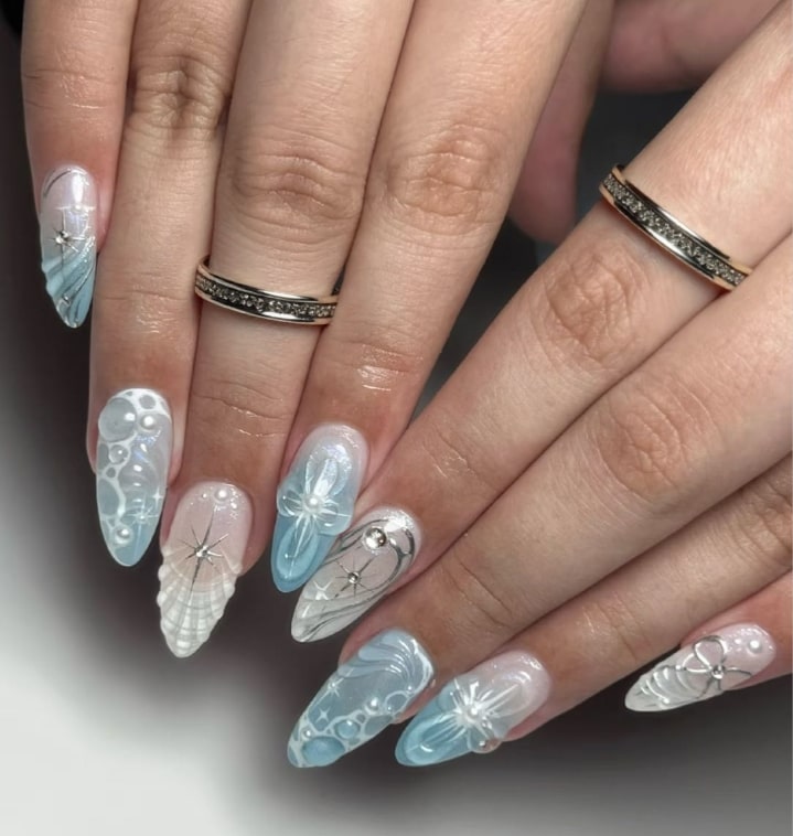 The Siren's Call Handmade Press On Nails