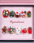 Festive Joy Handmade Press On Nails