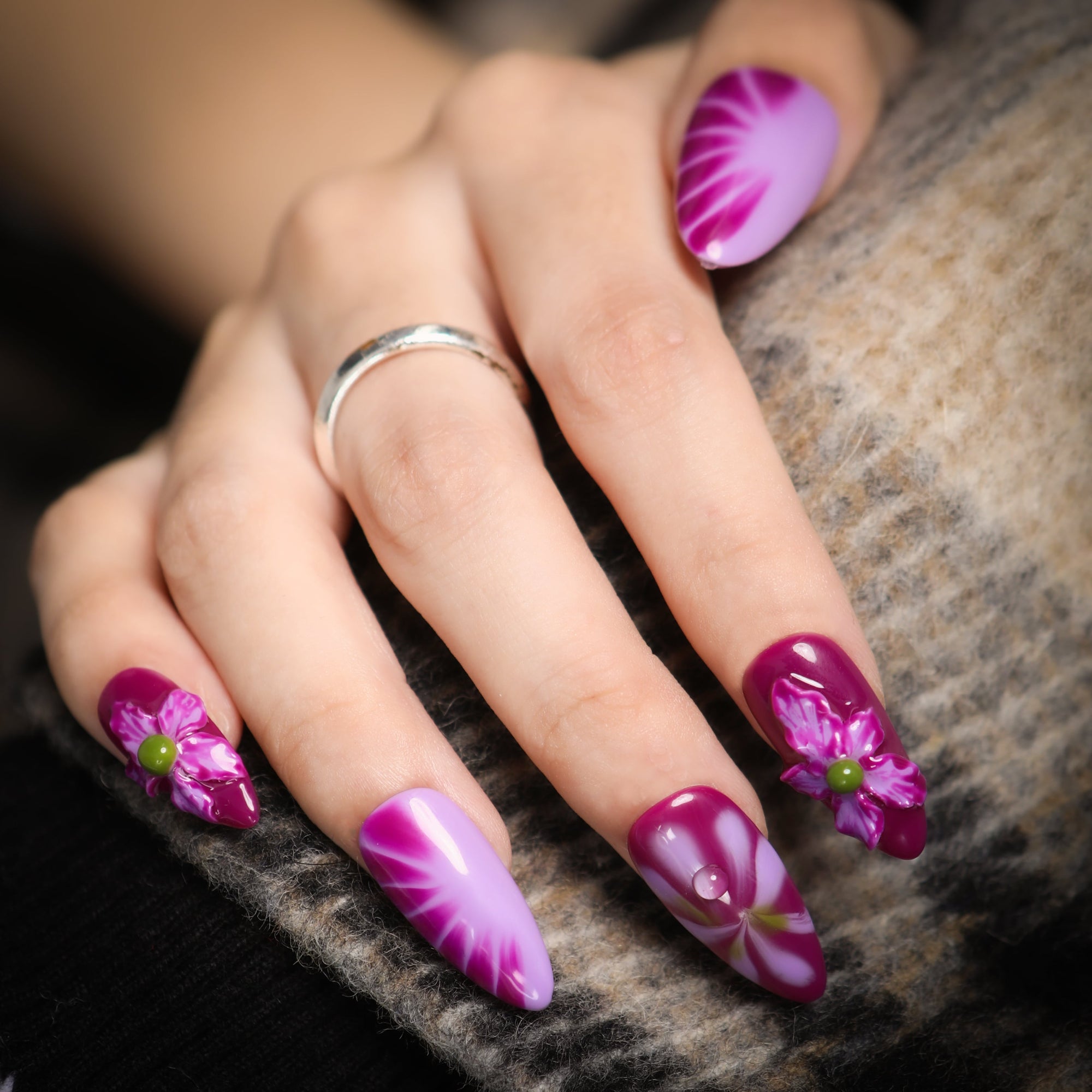 At the Violet Hour Handmade Press On Nails
