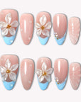 Eternal Bloom Handmade Press On Nails
