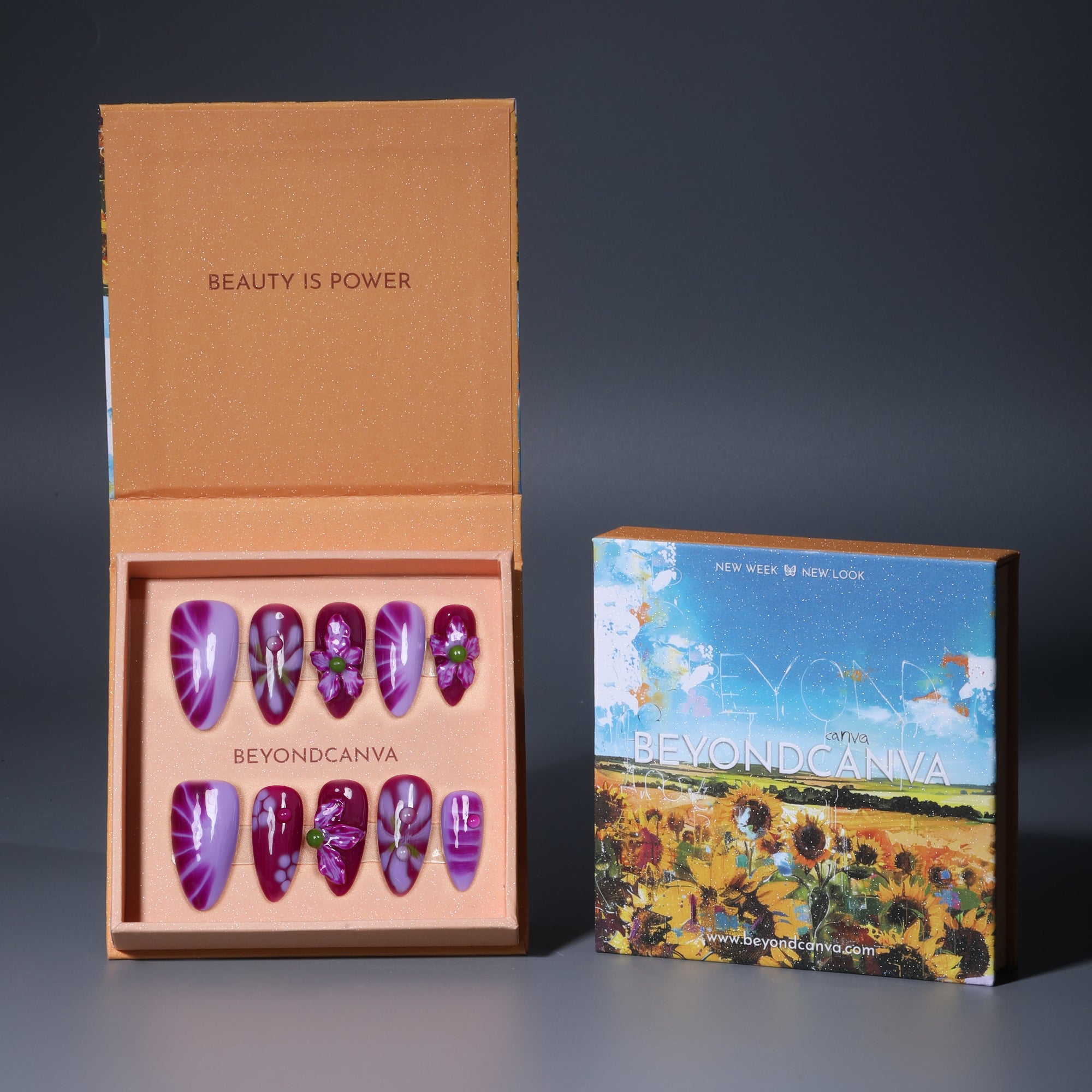At the Violet Hour Handmade Press On Nails