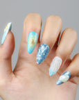 Ocean's Embrace Handmade Press On Nails