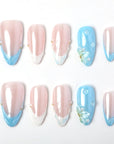 Ocean Whisper Handmade Press On Nails