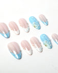 Ocean Whisper Handmade Press On Nails