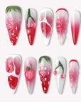 Strawberry Handmade Press On Nails