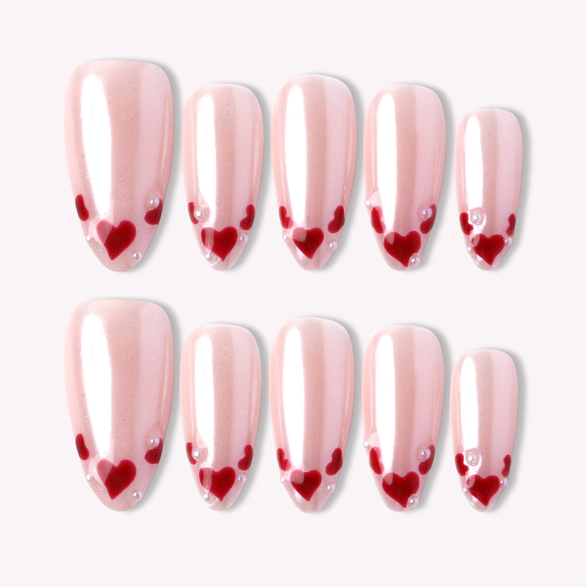 Heart Handmade Press On Nails