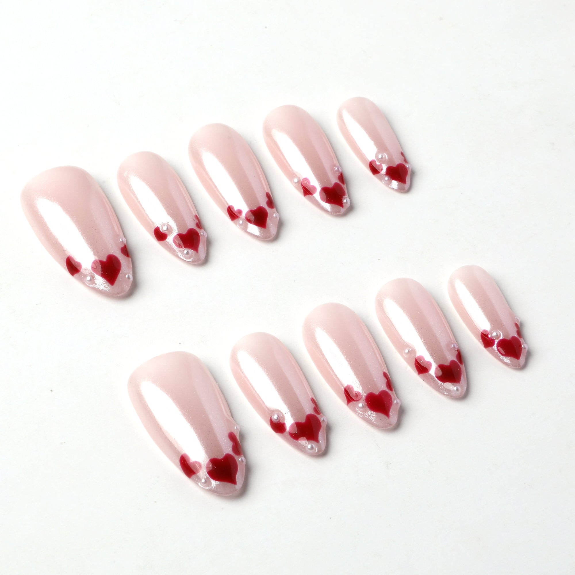 Heart Handmade Press On Nails