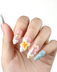 Sea Bloom Handmade Press On Nails