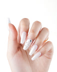 Silver Frost Handmade Press On Nails