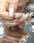 Iridescent Majesty Handmade Press On Nails