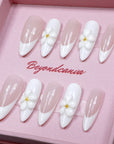 French Blossom Handmade Press On Nails