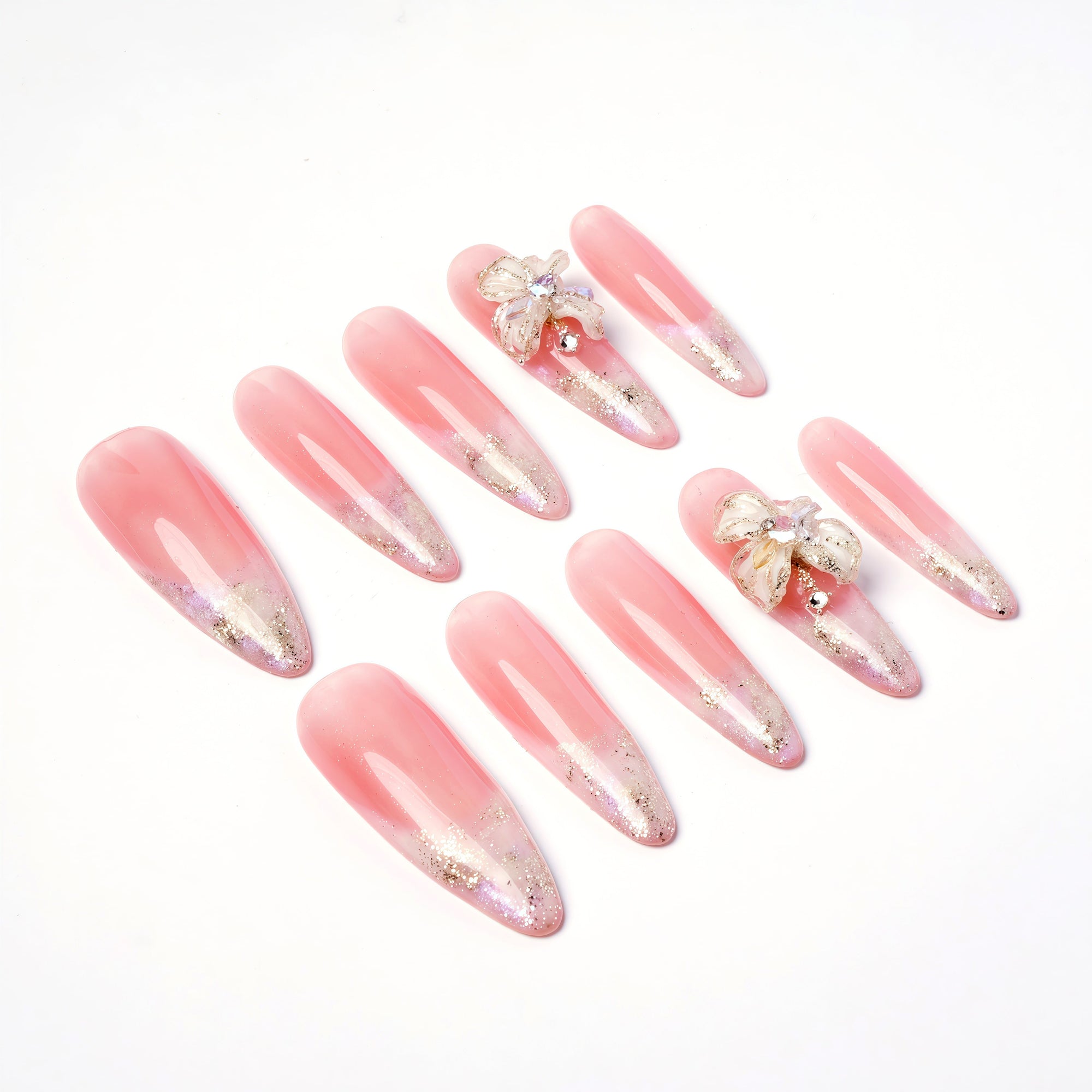 Glowy Babe Handmade Press On Nails