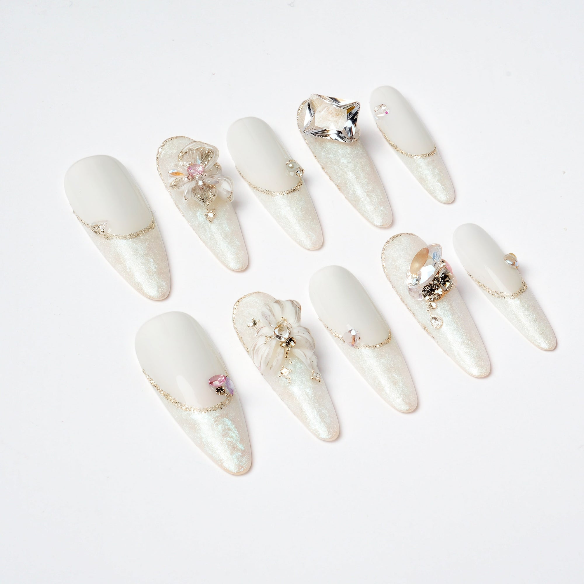 Crystal Handmade Press On Nails