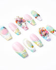 Monet Garden Handmade Press On Nails