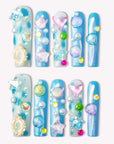 Bubble Mermaid Handmade Press On Nails