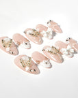 Blushing Wings Handmade Press On Nails