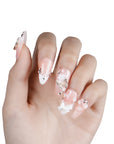Blushing Wings Handmade Press On Nails