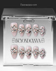 Starlight Petals Handmade Press On Nails