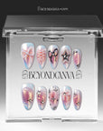 Stardust Bow Handmade Press On Nails