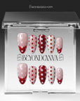 Scarlet Rhythm Handmade Press On Nails