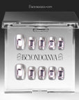 Pink Bijou Chrome Handmade Press On Nails