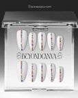 Spectrum Line(Zircon) Handmade Press On Nails