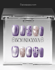 Amethyst Veil Handmade Press On Nails