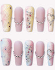 Pastel Reverie(Custom Ur Name) Handmade Press On Nails