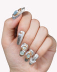 Celestial Tide Handmade Press On Nails