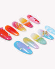 Summer Splash Handmade Press On Nails