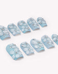Bluebell Bloom Handmade Press On Nails