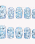 Bluebell Bloom Handmade Press On Nails