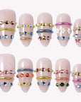 Jewel Band Handmade Press On Nails