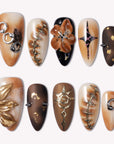 Gilded Thorn Handmade Press On Nails