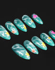 Island Lagoon Handmade Press On Nails