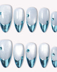 Glacial Frost Handmade Press On Nails