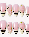 Honey Bloom Handmade Press On Nails