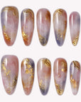 Rose Veil Aureate Handmade Press On Nails