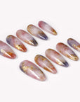 Rose Veil Aureate Handmade Press On Nails