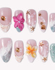 Sea Bloom Handmade Press On Nails
