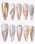 Radiant Fusion Handmade Press On Nails