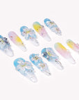 Serenity Bloom Handmade Press On Nails