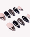 Noir Chantilly Handmade Press On Nails