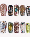 Baroque Carousel Handmade Press On Nails