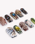 Baroque Carousel Handmade Press On Nails
