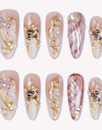 Gilded Nacre Handmade Press On Nails