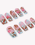 Psychedelic Whimsy Handmade Press On Nails
