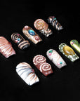Baroque Carousel Handmade Press On Nails