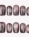 Amber Nocturne Handmade Press On Nails
