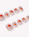 Scarlet Poppy Handmade Press On Nails